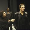 Actors (L-R) Irene Worth, Keith David & Christopher Walken in a scene fr. the New York Shakespeare Festival  production of the play "Coriolanus." (New York)