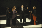 Actors (L-R) Sharon Washington, Ashley Crow, Paul Hecht & Irene Worth in a scene fr. the New York Shakespeare Festival production of  the play "Coriolanus." (New York)