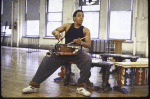 Actor Gregory Hines in a rehearsal shot from the New York Shakespeare Festival production of the play "Twelfth Night" at the Delacorte Theater in Central Park. (New York)