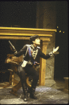 Actress Diane Venora as Hamlet in a scene fr. the New York Shakespeare Festival production of the play "Hamlet." (New York)