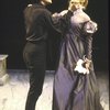 Actresses (L-R) Diane Venora (as Hamlet) & Pippa Pearthree in a scene fr. the New York Shakespeare Festival production of the play "Hamlet." (New York)