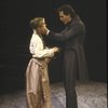 Actors Pippa Pearthree & Robert Westenberg in a scene fr. the New York Shakespeare Festival production of the play "Hamlet." (New York)