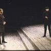 Actors (L-R) James Cromwell & Diane Venora (as Hamlet) in a scene fr. the New York Shakespeare Festival production of the play "Hamlet." (New York)