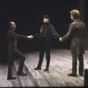 Actors (L-R) Ralph Byers, Diane Venora (as Hamlet) & Rick Lieberman in a scene fr. the New York Shakespeare Festival production of the play "Hamlet." (New York)