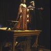Actors (L-R) Raphael Sbarge & George Hamlin in a scene fr. the New York Shakespeare Festival production of the play "Hamlet." (New York)