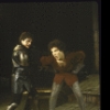 Actors (L-R)  John Vickery & Mandy Patinkin in a  scene fr. the New York Shakespeare Festival production of the play "Henry IV Part 1" at the Delacorte Theatre in Central Park. (New York)