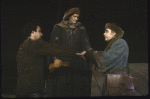 Actors (L-R) Mandy Patinkin, Roy Cooper & Ralph Drischell in a scene fr. the New York Shakespeare Festival production of the play "Henry IV Part 1" at the Delacorte Theatre in Central Park. (New York)