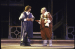 Actors (L-R) James Goodwin and Jerome Dempsey in a scene from the New York Shakespeare Festival production of the play "Two Gentlemen of Verona" at the Delacorte Theater in Central Park. (New York)