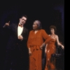 Actors (L-R) Scott Holmes, Elisabeth Welch & Liz Robertson in a scene fr. the Broadway musical revue "Jerome Kern Goes to Hollywood." (New York)