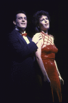 Actors Liz Robertson & Scott Holmes in a scene fr. the Broadway musical revue "Jerome Kern Goes to Hollywood." (New York)