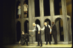 Actors (L-R) Daniel Oreskes, Erick Avair, Frank Raiter & Helmar Augustus Cooper in a scene fr. the New York Shakespeare Festival production of the play "'Tis Pity She's a Whore." (New York)