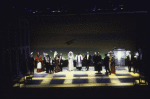 Entire cast in a scene fr. the New York Shakespeare Festival production of the play "'Tis Pity She's a Whore." (New York)