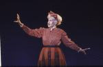 Actress Mina Bern in a scene fr. the Broadway musical revue "Those Were the Days." (New York)