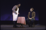 Actors (L-R) Robert Abelson & Bruce Adler in a scene fr. the Broadway musical revue "Those Were the Days." (New York)