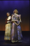 Actresses (L-R) Mina Bern & Lori Wilner in a scene fr. the Broadway musical revue "Those Were the Days." (New York)
