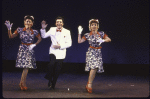 Actors (L-R) Lori Wilner, Bruce Adler & Eleanor Reissa in a scene fr. the Broadway musical revue "Those Were the Days." (New York)