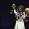 Actors (L-R) Bruce Adler, Eleanor Reissa, Mina Bern, Lori Wilner & Robert Abelson in a scene fr. the Broadway musical revue "Those Were the Days." (New York)