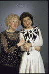 Actresses (L-R) Mina Bern & Eleanor Reissa in a scene fr. the return engagement of the Broadway musical revue "Those Were the Days." (New York)