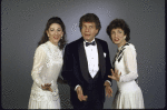 Actors (L-R) Lori Wilner, Mike Burstyn & Eleanor Reissa in a scene fr. the return engagement of the Broadway musical revue "Those Were the Days." (New York)