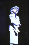 Actress Carol Channing in a scene fr. the National tour of the musical revue "Jerry's Girls." (New York)