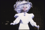 Actress Carol Channing in a scene fr. the National tour of the musical revue "Jerry's Girls." (New York)