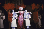 Actresses (L-R) Andrea McArdle, Carol Channing & Leslie Uggams in a scene fr. the national tour of the musical revue "Jerry's Girls." (New York)