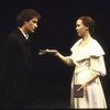 Actors Kevin Kline and Harriet Harris in a scene fr. the New York Shakespeare Festival production of the play "Hamlet." (New York)