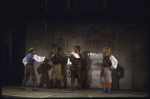 Actors (L-R) Kim Greist, James Lancaster, William Duff-Griffin and Peter MacNicol in a scene from the New York Shakespeare Festival production of the play "Twelfth Night" at the Delacorte Theater in Central Park. (New York)