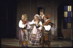 Actors (L-R) Peter MacNicol, Meagen Fay, James Lancaster and William Duff-Griffin in a scene from the New York Shakespeare Festival production of the play "Twelfth Night" at the Delacorte Theater in Central Park. (New York)