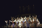 Entire cast in a scene from the New York Shakespeare Festival production of the play "Twelfth Night" at the Delacorte Theater in Central Park. (New York)