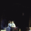 Actors (L-R) Lonette McKee, Doug LaBrecque, Rebecca Luker, Elaine Stritch, John McMartin, Jack Dabdoub & Ralph Williams in a scene fr. the revival of the Broadway musical "Showboat." (New York)