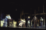 Actors (L-R) Lonette McKee, Doug LaBrecque, Rebecca Luker, Elaine Stritch, John McMartin, Jack Dabdoub & Ralph Williams in a scene fr. the revival of the Broadway musical "Showboat." (New York)