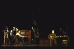 Actors Lonette McKee (L), Rebecca Luker (2R) & Joel Blum (R) in a scene fr. the revival of the Broadway musical "Showboat." (New York)