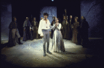 Actors Frank Langella & Patricia Elliott (C) in a scene fr. the Chelsea Theater Center's production of the play "The Prince of Homburg." (New York)