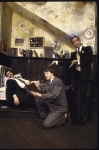 Actors (L-R) K. C. Kelly, Sullivan Brown & Brooks Baldwin in a scene fr. the  production of the play "Writer's Cramp." (New York)
