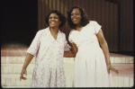 Actors (L-R) Queen Esther Marrow & Gwen Stewart in a scene fr. the Broadway musical  "Truly Blessed." (New York)