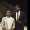 Actors Queen Esther Marrow & Carl Hall in a scene fr. the Broadway musical  "Truly Blessed." (New York)