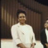 Actors (L-R) Queen Esther Marrow, Lynette G. DuPre', Doug Eskew, Carl Hall & Gwen Stewart in a scene fr. the  Broadway  musical "Truly Blessed." (New York)