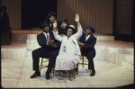 Actors (L-R) Carl Hall, Gwen Stewart, Lynette G. DuPre' , Doug Eskew w. Queen Esther Marrow (fr.)  in a scene fr. the Broadway musical "Truly Blessed." (New York)