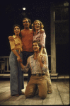 Actors (L-R) Stephanie Cotsirilos, Richard Ryder, Stephen James (kneeling) & Christine Ebersole in a scene fr. the Chelsea Theater Center's production of the musical "Green Pond." (New York)