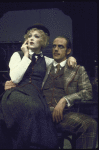 Actors Meryl Streep & Christopher Lloyd in a scene fr. the Broadway production of the Chelsea Theater Center's production of the musical "Happy End." (New York)