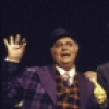 Actors (L-R) Benjamin Rayson, Tony Azito, Robert Weil & John A. Coe in a scene fr. the Broadway production of the Chelsea Theater Center's production of the musical "Happy End." (New York)