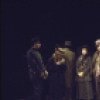 Actors (2R-R) Benjamin Rayson & Liz Sheridan in a scene fr. the Broadway production of the Chelsea Theater Center's production of the musical "Happy End." (New York)