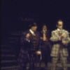 Actors (L-R) Benjamin Rayson, Tony Azito, Christopher Lloyd, Grayson Hall, Donna Emmanuel, Robert Weil, Raymond J. Barry & John A. Coe in a scene fr. the Broadway production of the Chelsea Theater Center's production of the musical "Happy End." (New York)