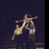 Actors (L-R) Benjamin Rayson & Raymond J. Barry carrying actress Grayson Hall in a scene fr. the Broadway production of the Chelsea Theater Center's production of the musical "Happy End." (New York)