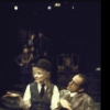 Actors (front) Shirley Knight & Christopher Lloyd in a scene fr. the Off-Broadway production of the Chelsea Theater Center's production of the musical "Happy End." (New York)