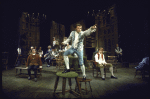 Actor David Cryer (C) w. cast members in a scene fr. the replacement cast of the Broadway  musical "1776." (New York)