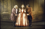 Actors (L-R) Rex Everhart, Pamela Hall & Patrick Bedford in a scene fr.  touring production of the musical "1776." (New York)