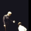 Actors (L-R) Earle Hyman & Andre Braugher in a scene from the New York Shakespeare Festival production of the play "Richard II." (New York)