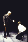 Actors (L-R) Earle Hyman & Andre Braugher in a scene from the New York Shakespeare Festival production of the play "Richard II." (New York)